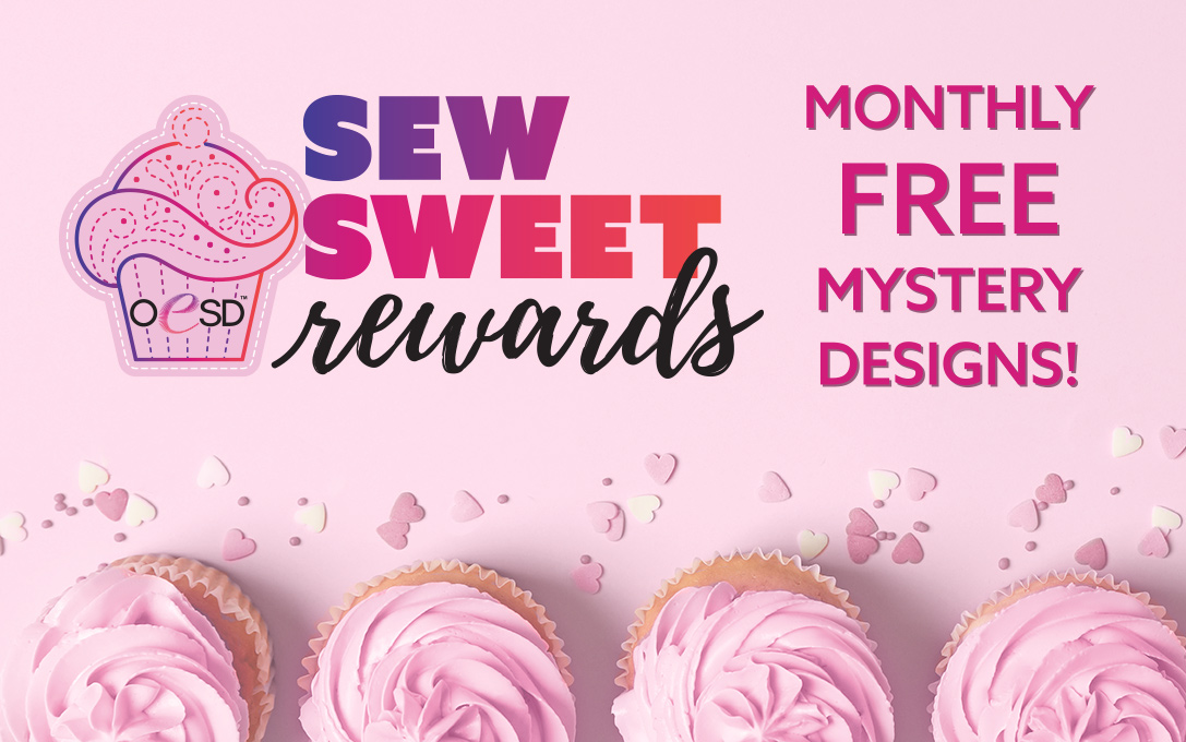 Sew Sweet Rewards earn free embroidery designs