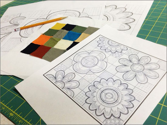 The Creation of Modern Petals Tiling Scene 4
