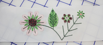 Embroidering on Ribbon
